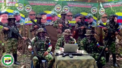 6 hombres armados y encapuchados de la Segunda Marquetalia de las Farc amenazan a bandas criminales