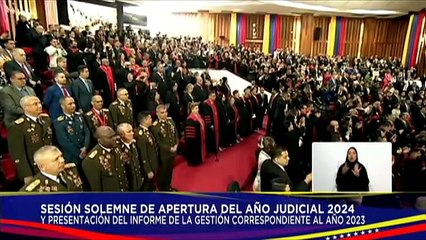 Jefe de Estado asiste a la sesión solemne de la Apertura del Año Judicial 2024