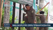 Bawaslu dan Satpol PP Provinsi Gorontalo Tertibkan APK Tak Sesuai Aturan, Salah satu Warga Protes