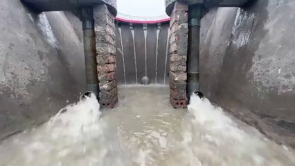 Unique mini hydroelectric design with two extremely powerful units