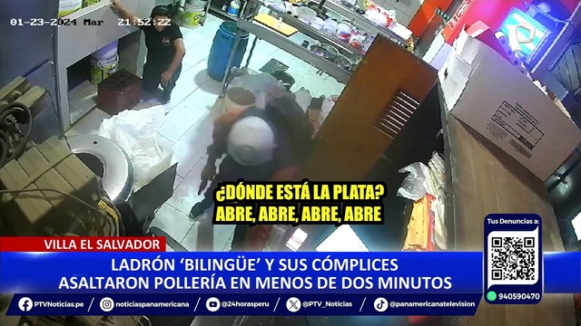 Villa El Salvador: buscan a ladrón bilingüe que asaltó pollería amenazando a sus víctimas en inglés