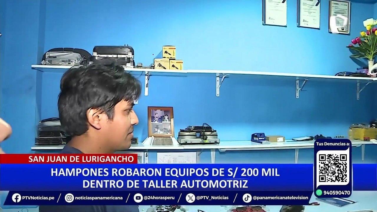 SJL: asaltan taller mecánico y se llevan equipos valorizados en 200 mil soles