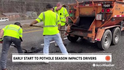 Potholes are popping up everywhere earlier than usual