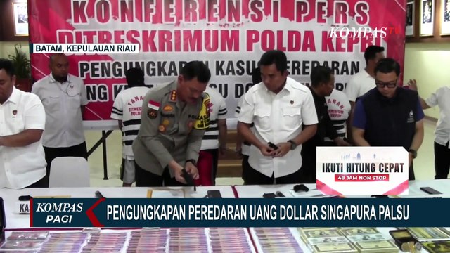 Polisi Tangkap 4Orang Sindikat Pengedar Uang Dollar Singapura Palsu Rp 45 Miliar