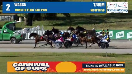 Jilliby Fabio makes it a hat-trick at Riverina Paceway