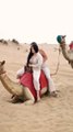 emotions Reactions funny att the camel ride att the desert safari camp