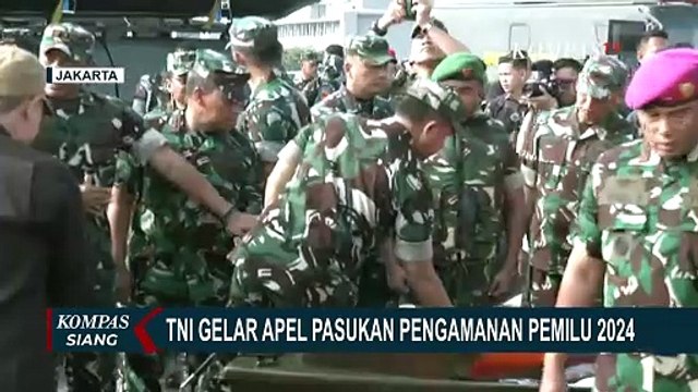 TNI Gelar Apel Pasukan Pengamanan Pemilu 2024