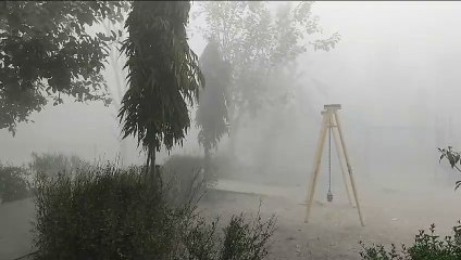 अचानक बदला मौसम, छा गया कोहरा  देखे वीडियो