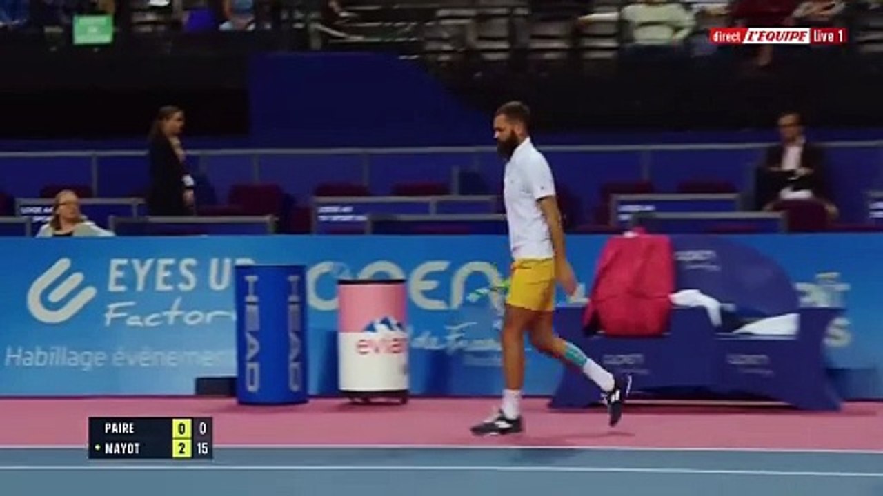 "Tu te prends pour qui pour me parler comme ça ?" : Hors de lui, Benoît Paire s'en prend à un spectateur menaçant en plein match