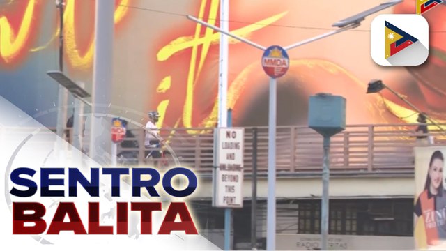 Footbridge crossing, giniba para sa konstruksyon ng North EDSA Busway Stride Project