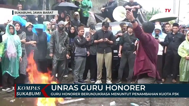 Guru Honorer Berunjukrasa Menuntut Penambahan Kuota P3K