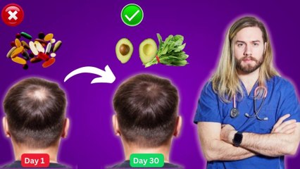 Foods that help in hair regrowth fast and naturally|| Foods that block DHT & make your hair thicker