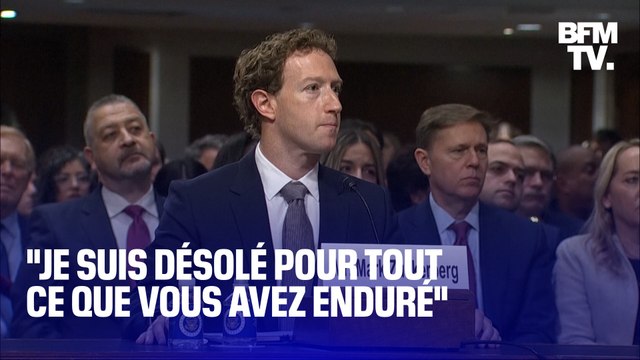 Mark Zuckerberg présente ses excuses en direct lors de son audition au Sénat américain