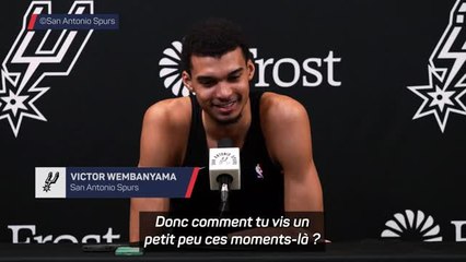 Spurs - Wembanyama : “On est peut-être dans un creux en termes de forme”