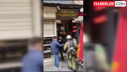 Fatih'te Tarihi Yağcı Han'da Yangın Çıktı