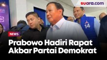 Disambut SBY, Prabowo Hadiri Rapat Akbar Partai Demokrat Ditemani AHY