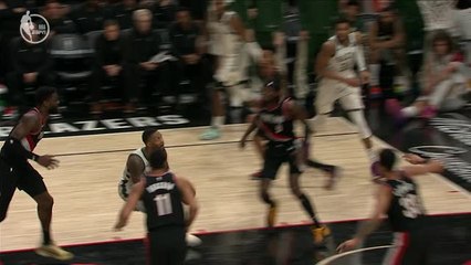 Download Video: Lillard gives Bucks hope with late dunk