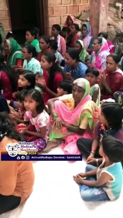 Locals chanting Trivikram Mantragajar as they wait for distribution team.