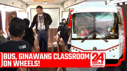 Bus, ginawang classroom on wheels! | 24 Oras Shorts