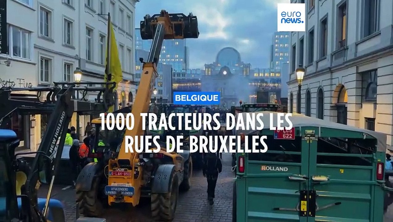 Belgique : 1000 tracteurs dans les rues de Bruxelles