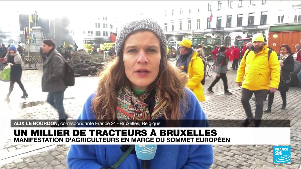 Crise agricole : un millier de tracteurs à Bruxelles en marge du sommet européen
