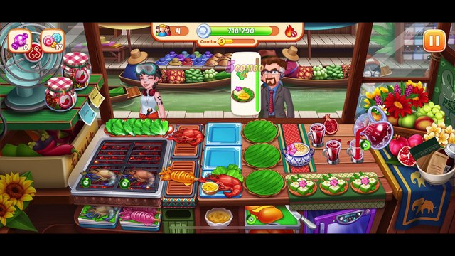 [Miniriceto]Game Play _ Crazy Diner -Mango Sticky Rice- Lv 1238-1241