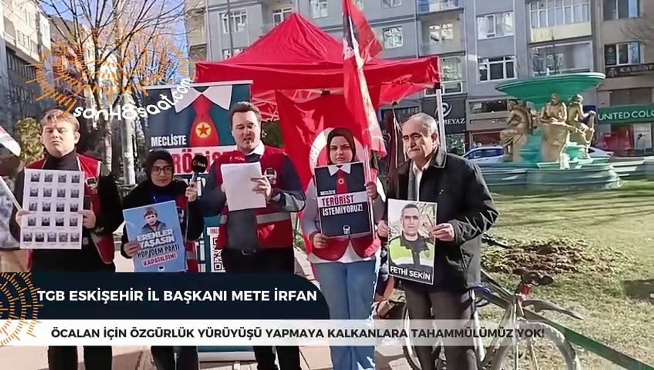 Abdullah Öcalan için özgürlük yürüyüşü yapmaya kalkanlara tahammülümüz yok!
