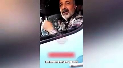 Kendisini almaya minibüs şoförünü takip edip özür diletti!