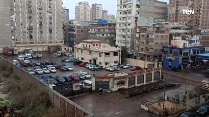 أمطار مستمرة منذ الساعات الأولى من فجر اليوم في الإسكندرية