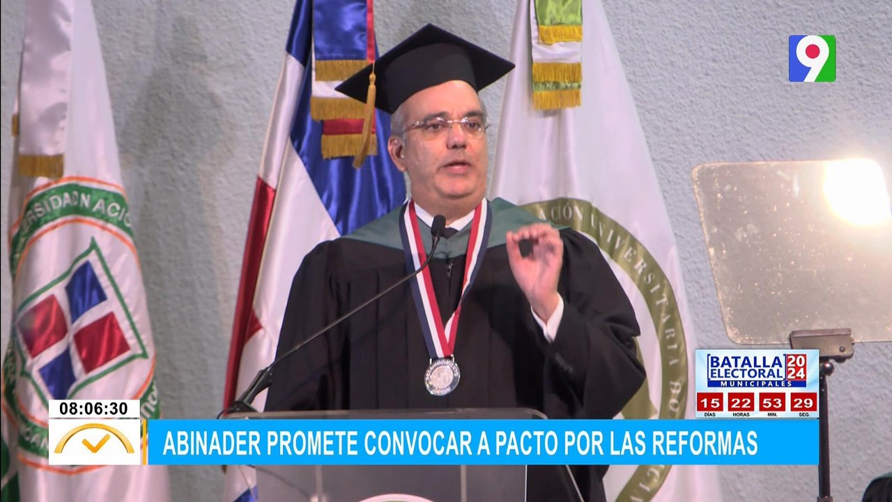 Abinader promete convocar a pacto por las reformas| El Despertador