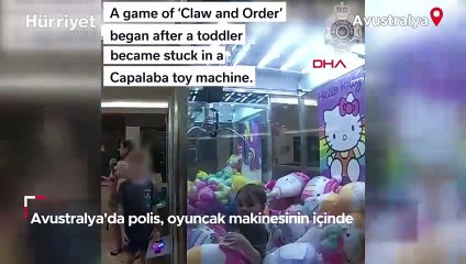 Avustralya'da polis, oyuncak makinesinin içinde mahsur kalan çocuğu kurtardı