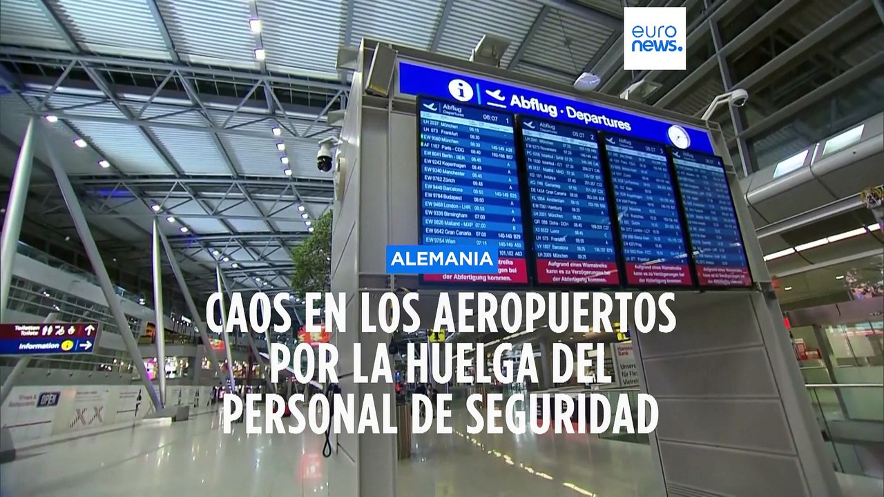 Caos en los aeropuertos alemanes por la huelga de trabajadores de seguridad