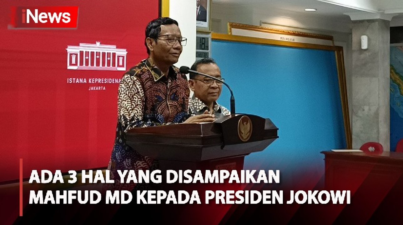 Serahkan Surat Pengunduran Diri, Ada 3 Hal yang Disampaikan Mahfud MD