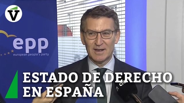 Feijóo asegura que el PPE comparte la alarma por la amnistía y los ataques a los jueces en España