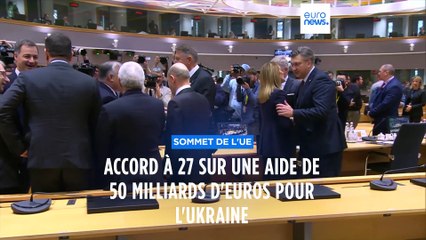 Accord à 27 de l’UE sur un plan d’aide à l’Ukraine de 50 milliards d’euros
