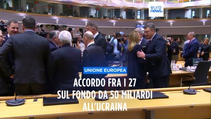 Ue, accordo sul fondo da 50 miliardi per l'Ucraina