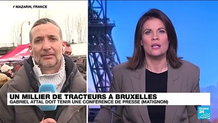 Crise agricole : les agriculteurs en attente d'annonces de la part du Premier ministre français Gabriel Attal