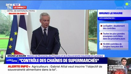 Agriculture: "Nous avons décidé de relever tous les seuils d'exonération sur les transmissions sur les biens agricoles"