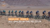 All smiles in the peloton - Stage 3 - The AlUla Tour 2024