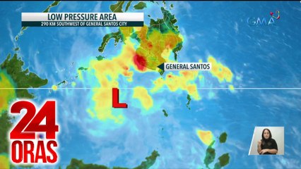 Mino-monitor na LPA, patuloy na nagpapa-ulan sa ilang bahagi ng bansa | 24 Oras