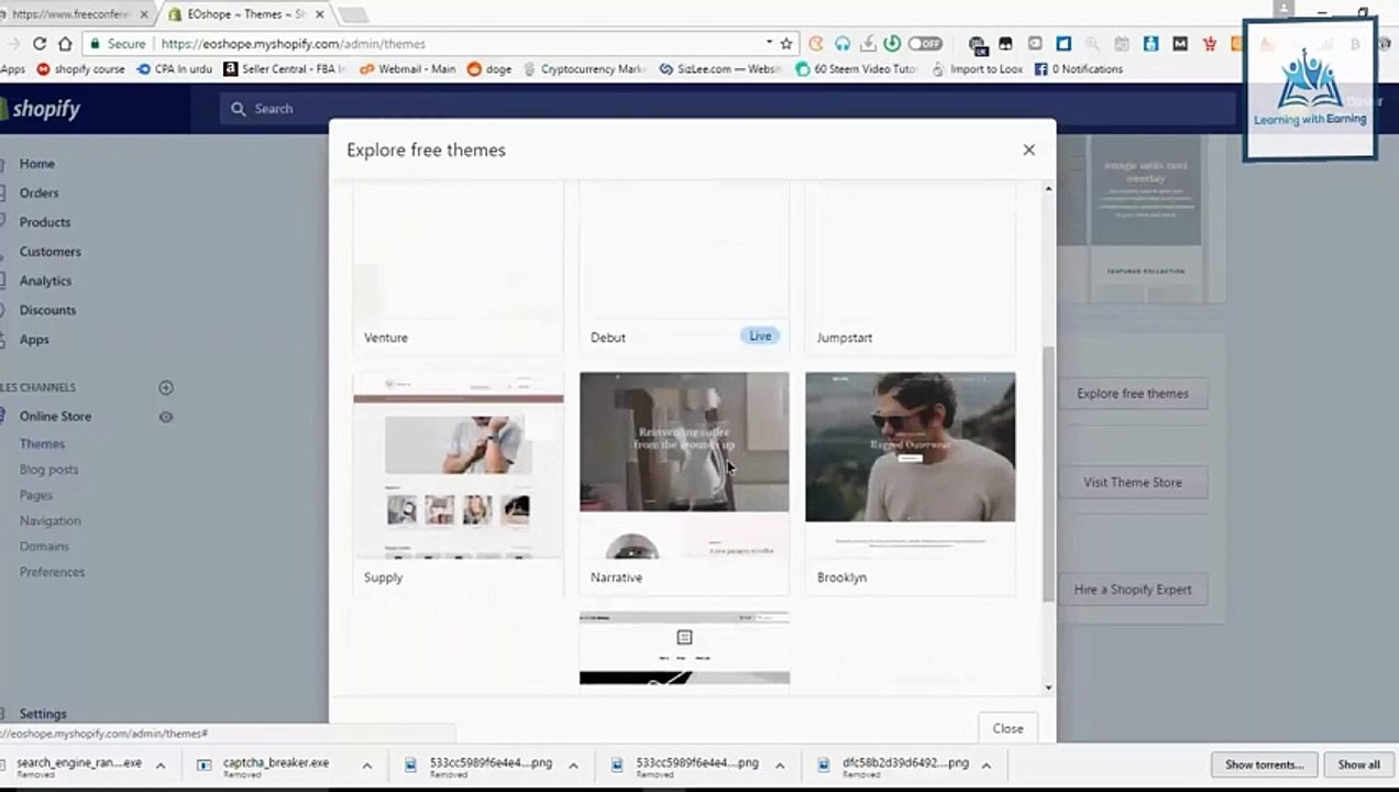 Shopify Course 16 Themes