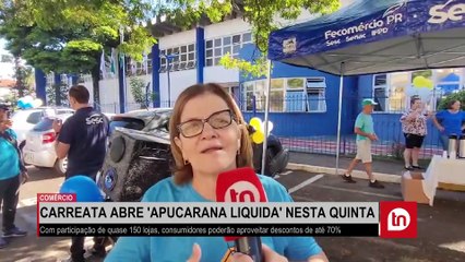 Comércio abre o "Apucarana Liquida" com descontos de até 70%