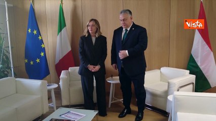 Bilaterale Meloni-Orban al Consiglio Ue di Bruxelles