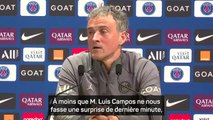 PSG - Luis Enrique ne s’attend à aucun renfort en défense