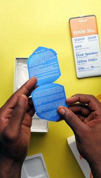 Tecno Spark 20 Pro ASMR Unboxing #shorts