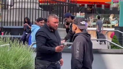 Disable man giving money to strangers then changing his mind - sleeping with strangers- joker pranks_10