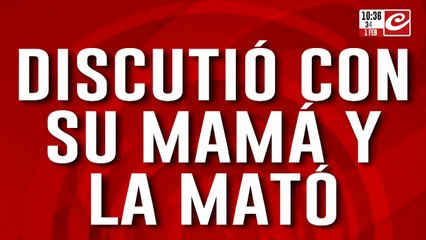 Tremendo: discutió con su mamá y la asesinó a balazos