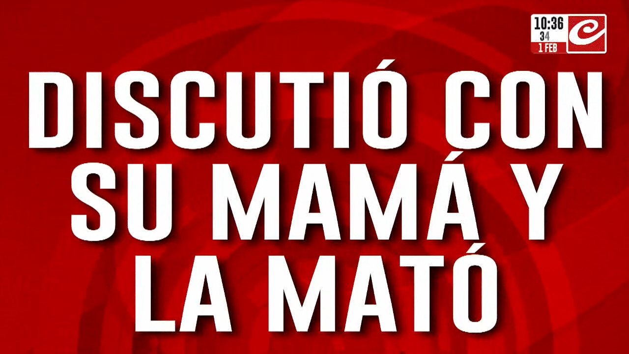 Tremendo: discutió con su mamá y la asesinó a balazos