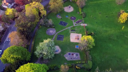Aerial tour of Peterborough's Central Park