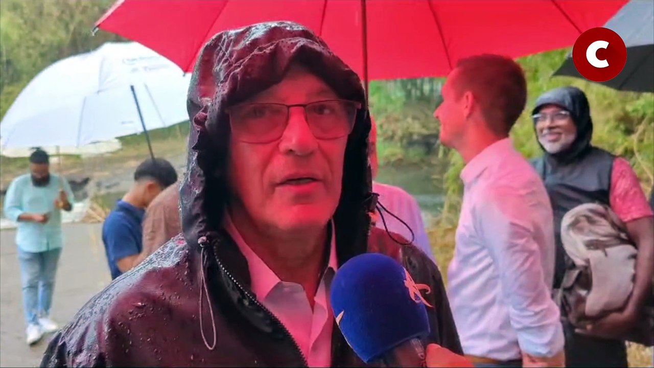 Maurice Gironcel sur les fortes pluies qui touchent Sainte-Suzanne "8000 personnes entre la rivière st jean et le front de mer par la mer sont concernées"